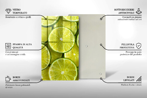 Kryt na varnou desku Plátky limetky