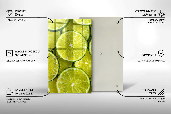 Kryt na varnou desku Plátky limetky