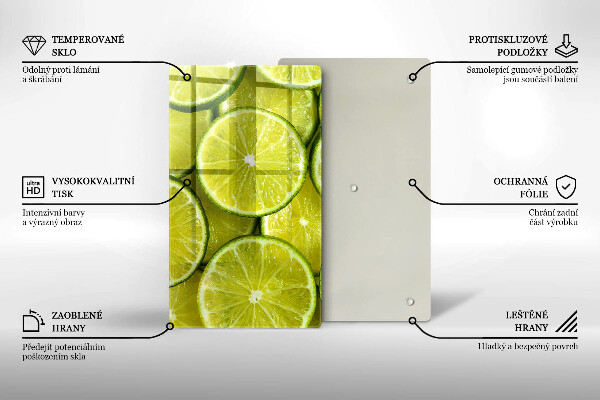 Kryt na varnou desku Plátky limetky