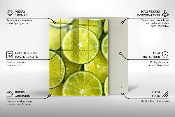 Kryt na varnou desku Plátky limetky