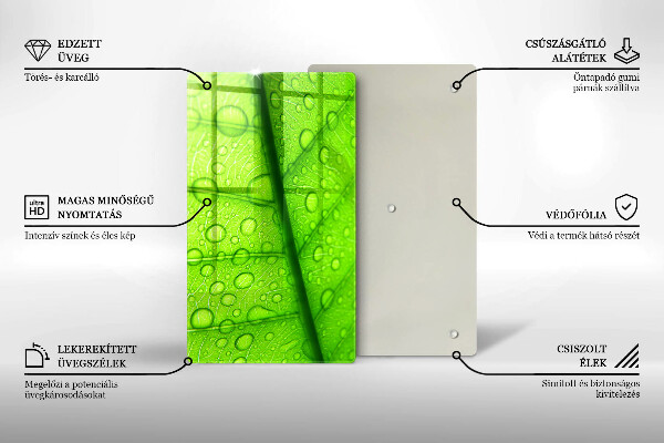 Kryt na varnou desku Detailní záběr na list