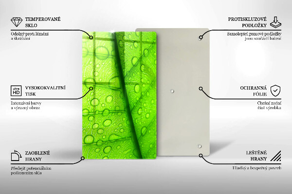 Kryt na varnou desku Detailní záběr na list