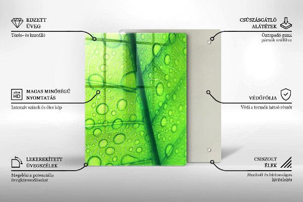 Kryt na varnou desku Detailní záběr na list