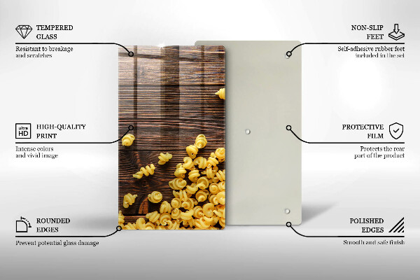 Kryt na varnou desku Těstoviny na stole