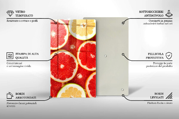 Kryt na varnou desku Plátky grapefruitu