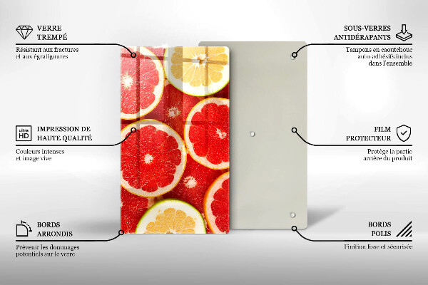 Kryt na varnou desku Plátky grapefruitu