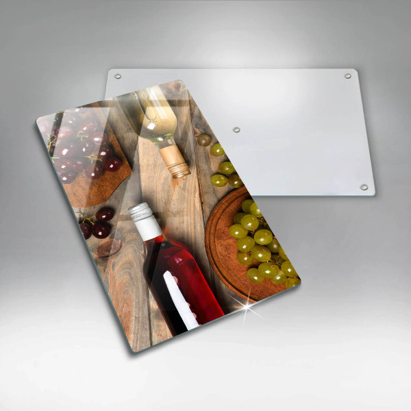 Kryt na varnou desku Láhve vína a hrozny