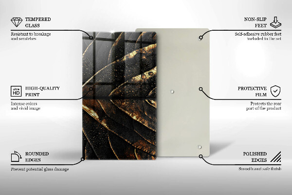 Kryt na varnou desku Zlatý list