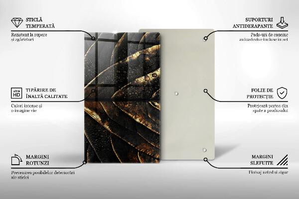 Kryt na varnou desku Zlatý list