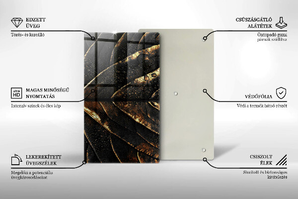 Kryt na varnou desku Zlatý list