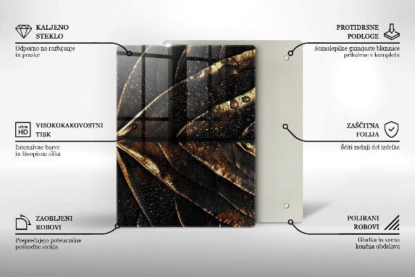 Kryt na varnou desku Zlatý list