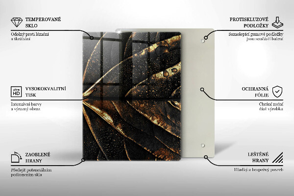 Kryt na varnou desku Zlatý list