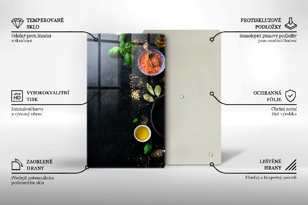 Kryt na varnou desku Misky koření