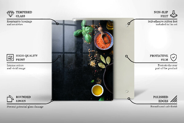 Kryt na varnou desku Misky koření