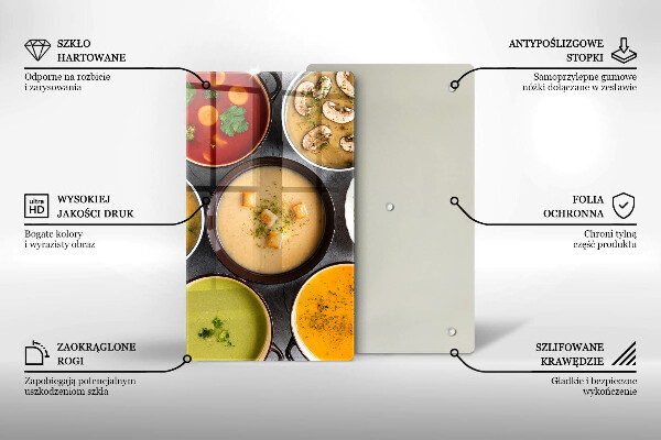 Kryt na varnou desku Barevné polévky