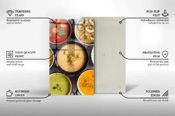 Kryt na varnou desku Barevné polévky