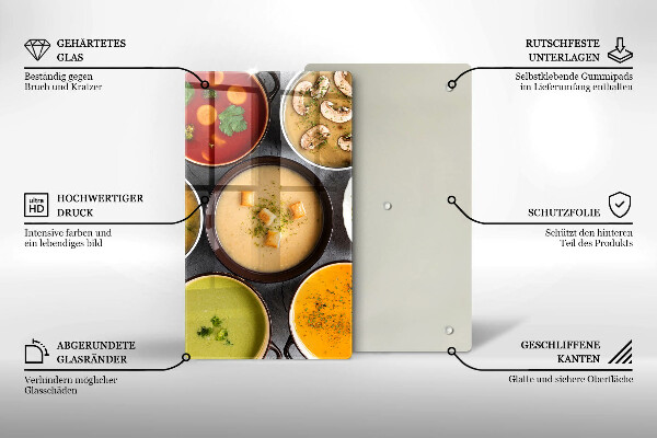 Kryt na varnou desku Barevné polévky