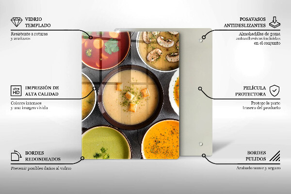 Kryt na varnou desku Barevné polévky