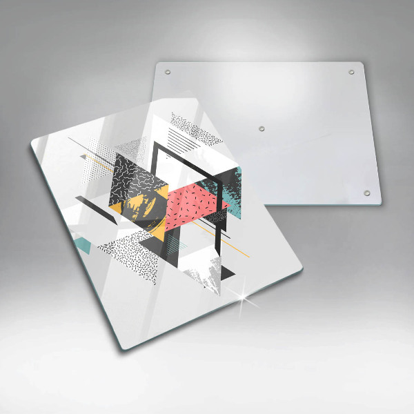 Kryt na varnou desku Abstraktní trojúhelníky