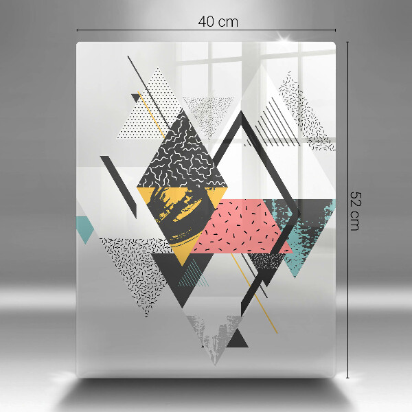 Kryt na varnou desku Abstraktní trojúhelníky