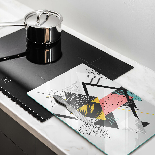 Kryt na varnou desku Abstraktní trojúhelníky