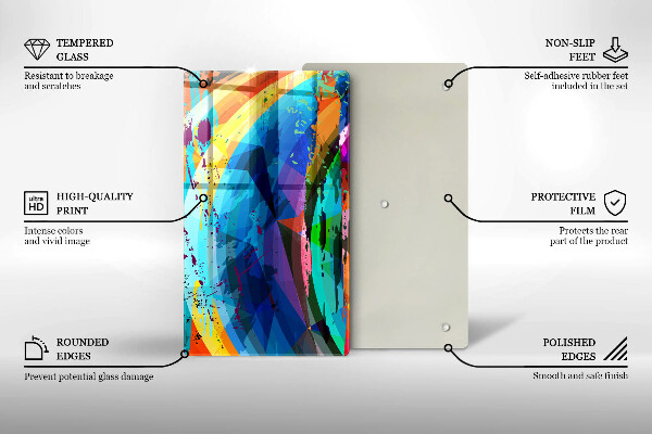 Kryt na varnou desku Barevné skvrny od barvy