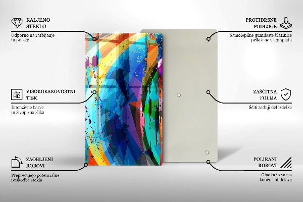 Kryt na varnou desku Barevné skvrny od barvy