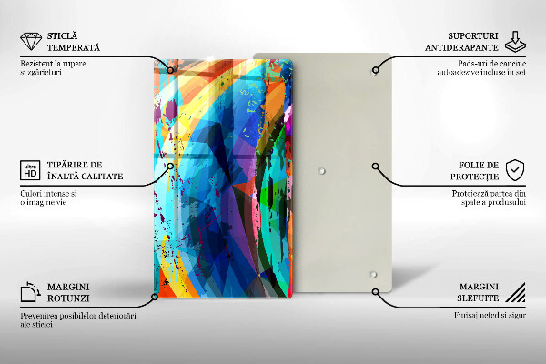 Kryt na varnou desku Barevné skvrny od barvy