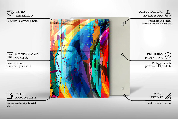 Kryt na varnou desku Barevné skvrny od barvy