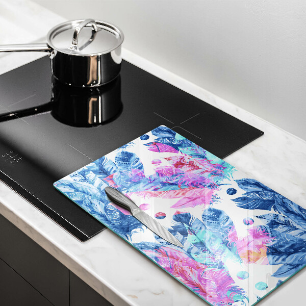 Kryt na varnou desku Peří boho ilustrace