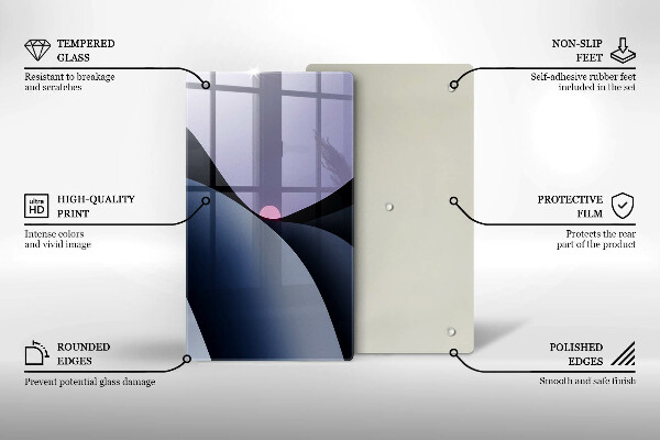 Sklo za sporák Abstraktní tvary