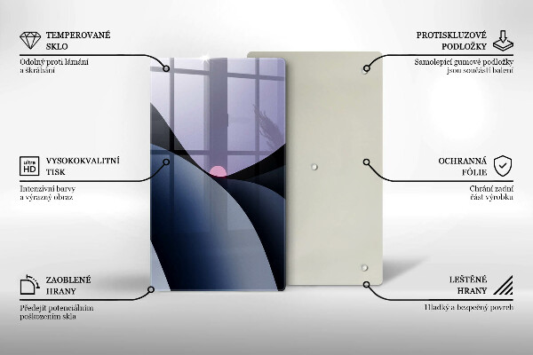 Sklo za sporák Abstraktní tvary