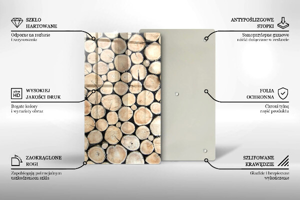 Kryt na varnou desku Dřevěné kmeny stromů