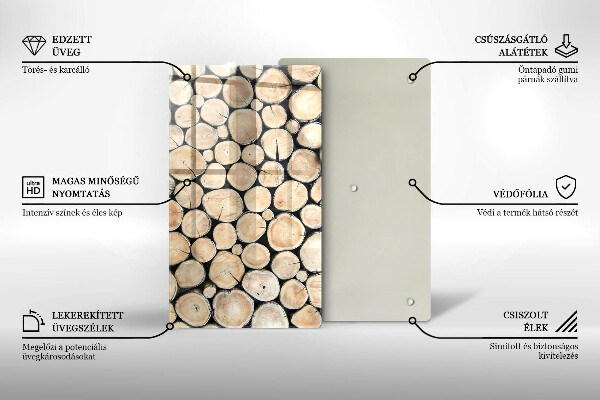 Kryt na varnou desku Dřevěné kmeny stromů