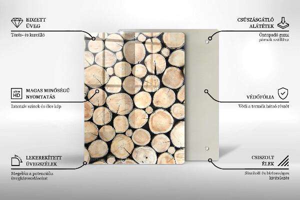 Kryt na varnou desku Dřevěné kmeny stromů