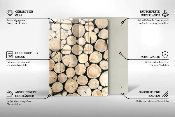 Kryt na varnou desku Dřevěné kmeny stromů