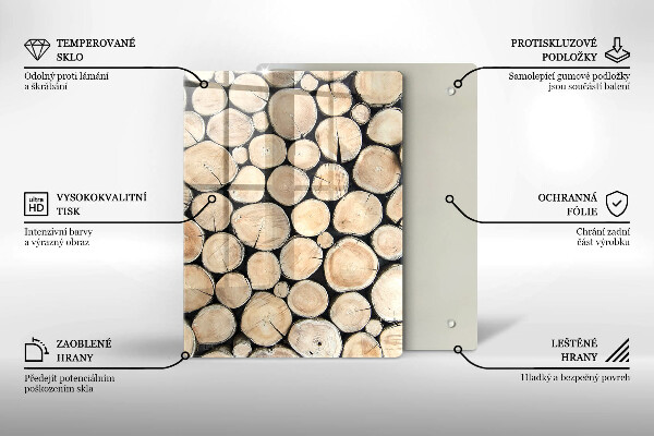 Kryt na varnou desku Dřevěné kmeny stromů
