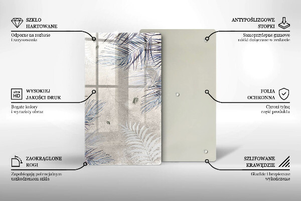 Kryt na varnou desku Subtilní listy