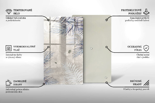 Kryt na varnou desku Subtilní listy