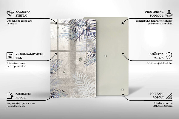 Kryt na varnou desku Subtilní listy