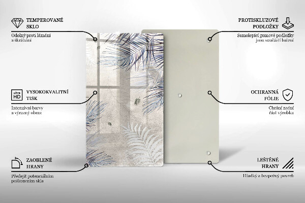 Kryt na varnou desku Subtilní listy