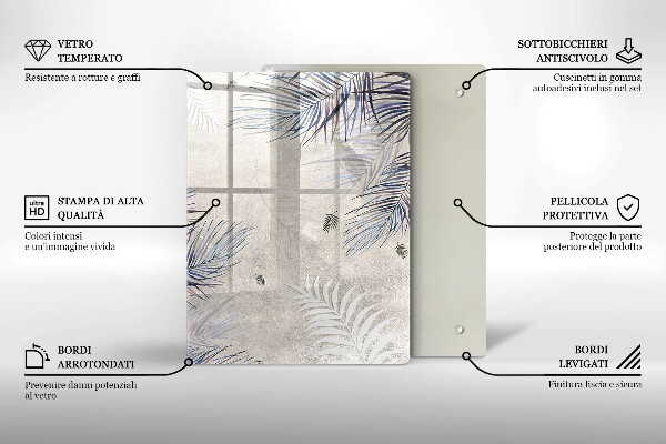 Kryt na varnou desku Subtilní listy