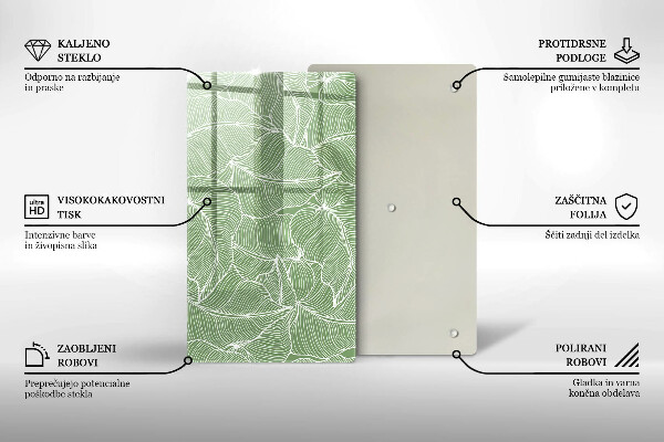 Kryt na varnou desku Lineární listy