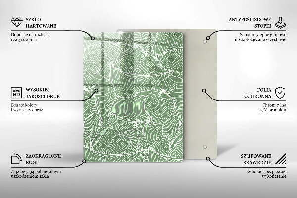 Kryt na varnou desku Lineární listy