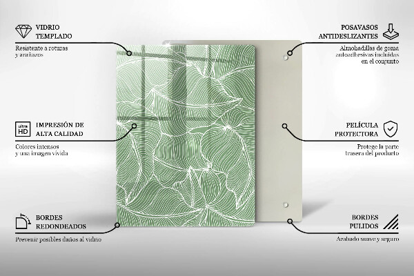 Kryt na varnou desku Lineární listy