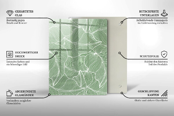 Kryt na varnou desku Lineární listy