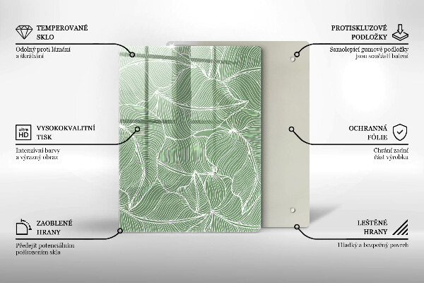 Kryt na varnou desku Lineární listy