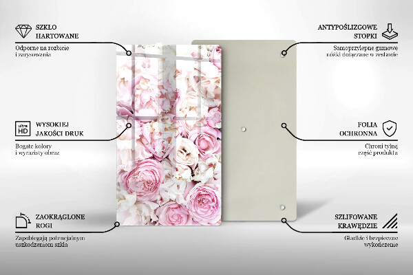 Kryt na varnou desku Pivoňková kytice