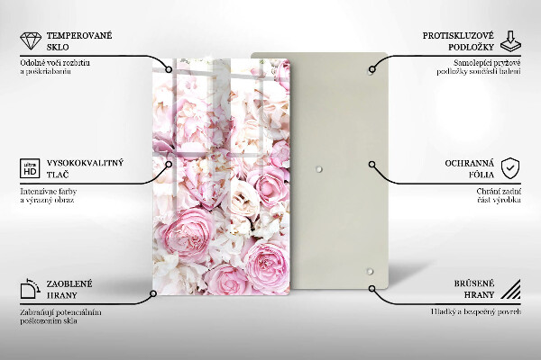 Kryt na varnou desku Pivoňková kytice