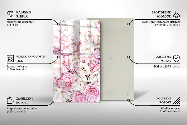 Kryt na varnou desku Pivoňková kytice